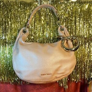 Jimmy Choo Pink Leather Women's Bag-EUC